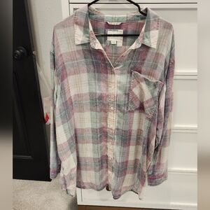 XL American eagle button up